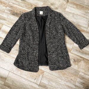 LC Lauren Conrad Black and White Tweed Jacket